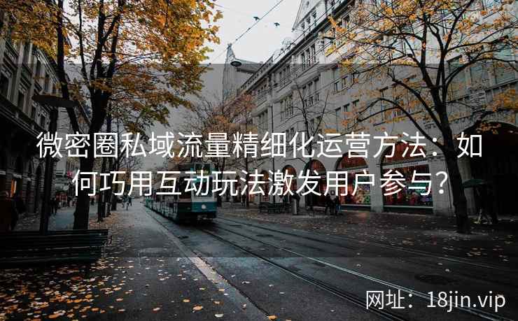 微密圈私域流量精细化运营方法：如何巧用互动玩法激发用户参与？