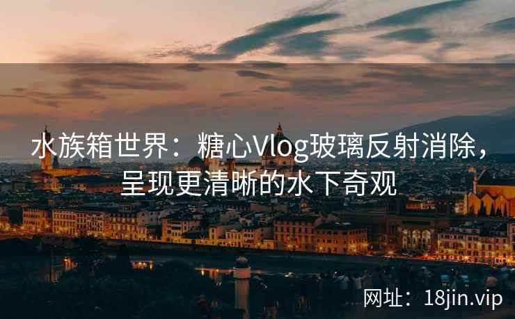 水族箱世界：糖心Vlog玻璃反射消除，呈现更清晰的水下奇观