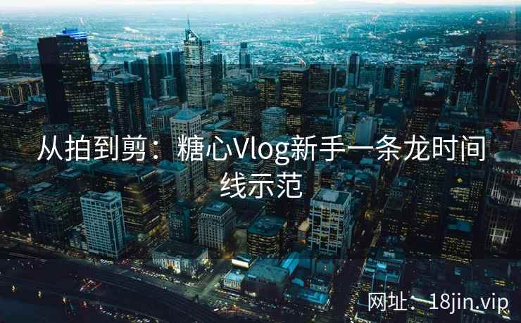 从拍到剪：糖心Vlog新手一条龙时间线示范
