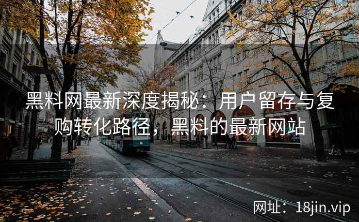 黑料网最新深度揭秘：用户留存与复购转化路径，黑料的最新网站
